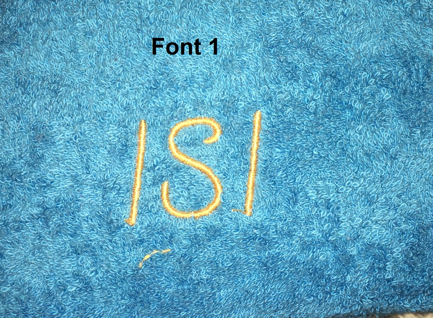 Embroidered personalized towel