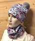 Beanie size 56cm and tube scarf